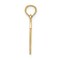 14K Gold 50 in Heart Charm Birthday Sports Pendant Jewerly 19mm x 14mm